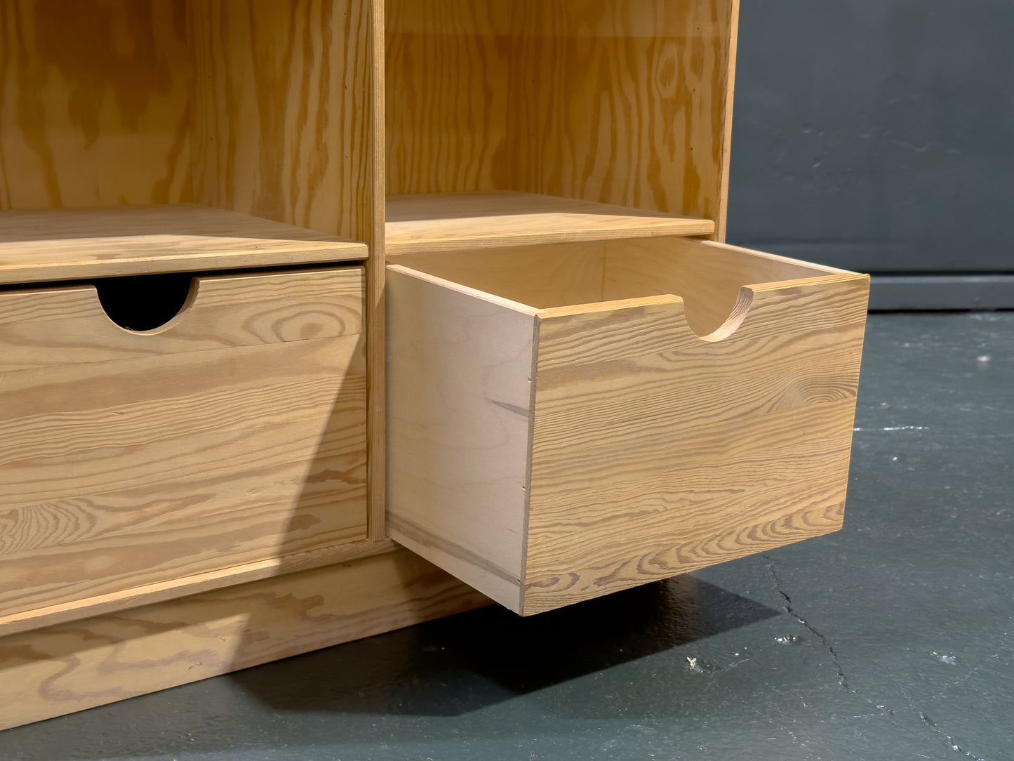 Pine Storage Unit with Drawers