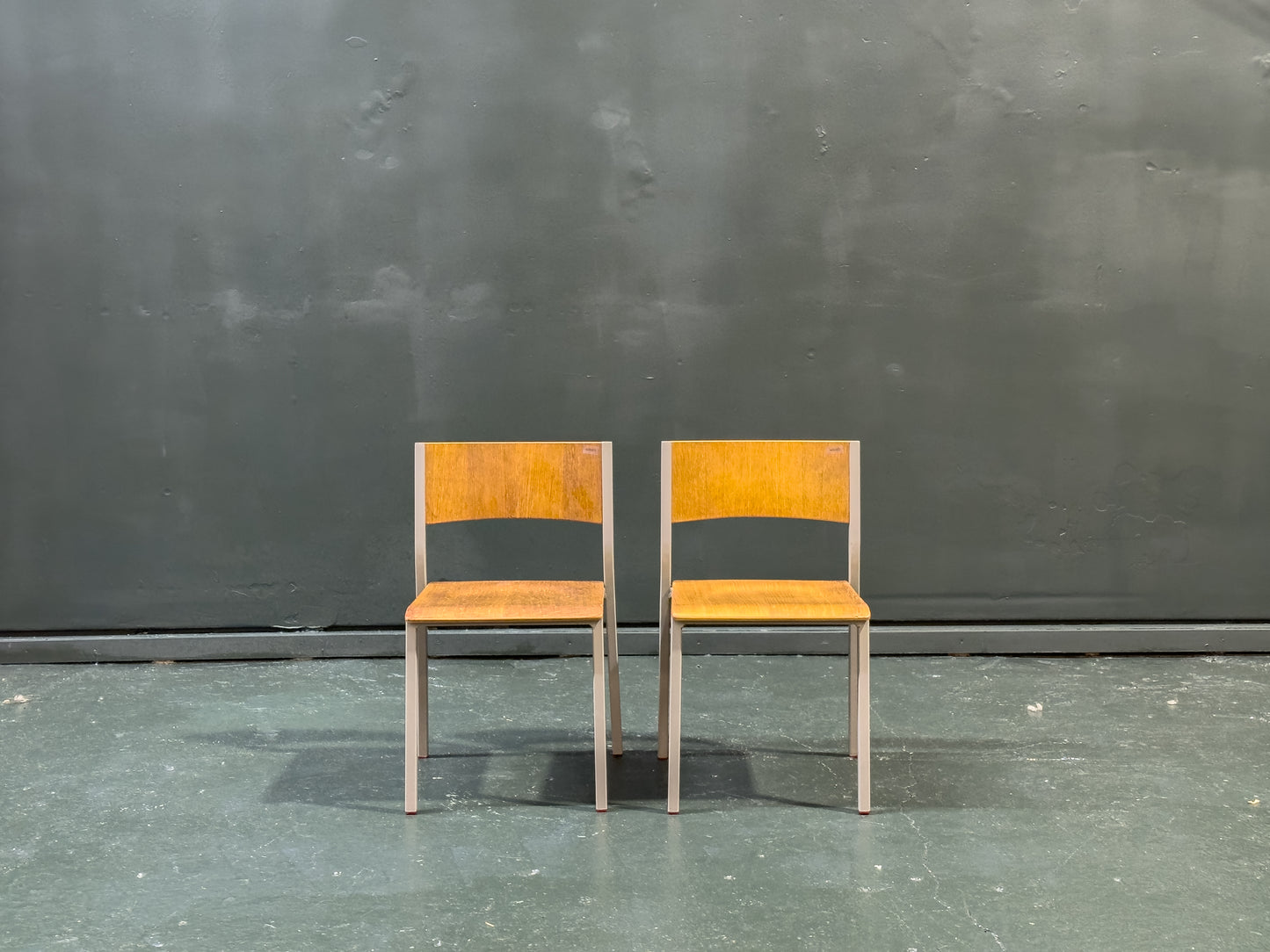 Metal and Birch Child’s Chairs