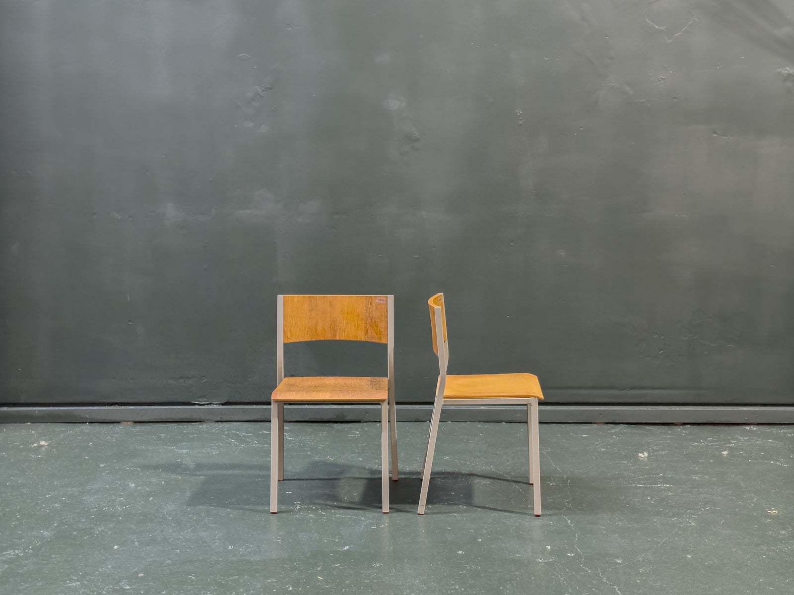 Metal and Birch Child’s Chairs