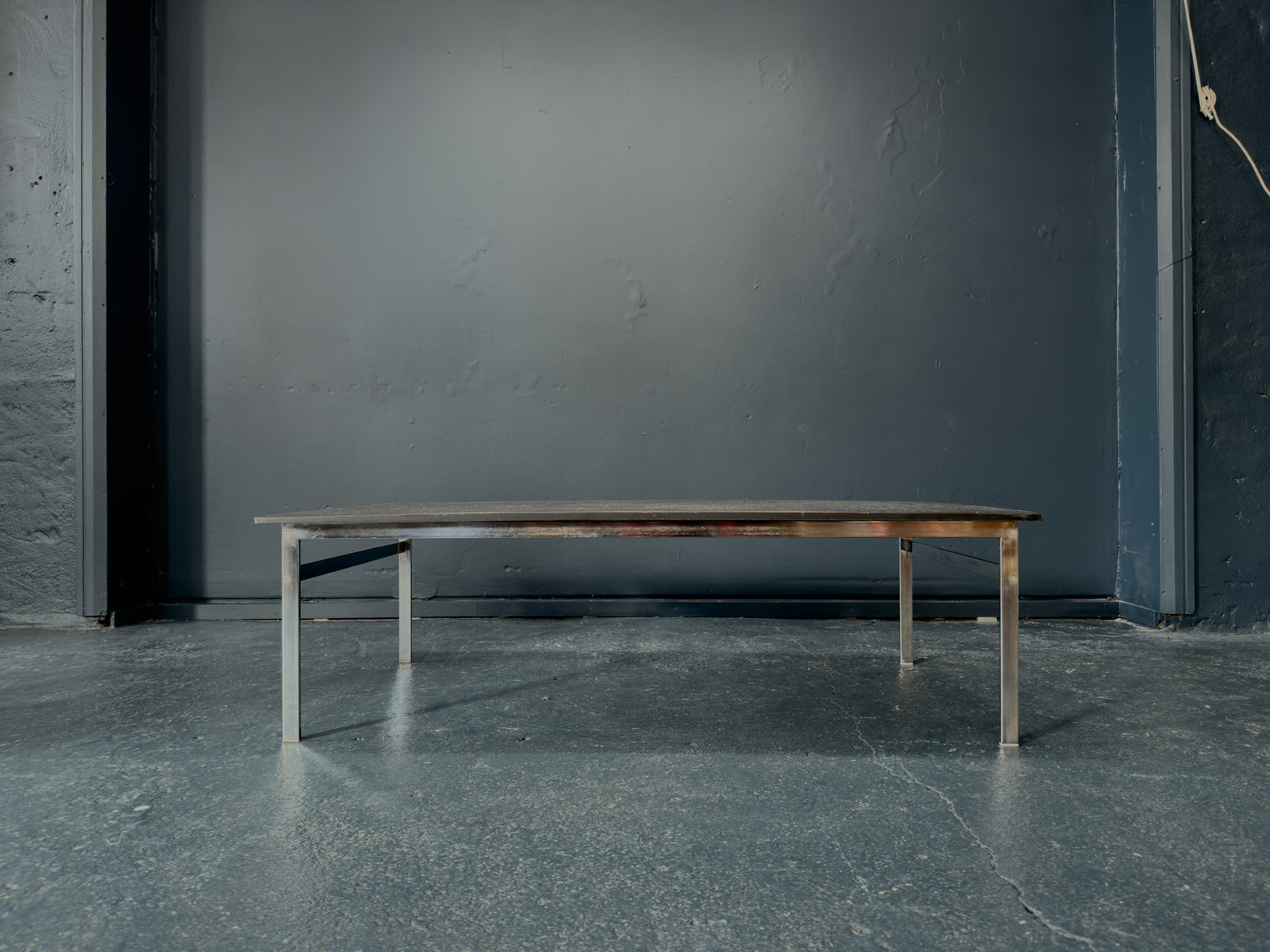 Stainless Steel Coffee Table with Granite Top