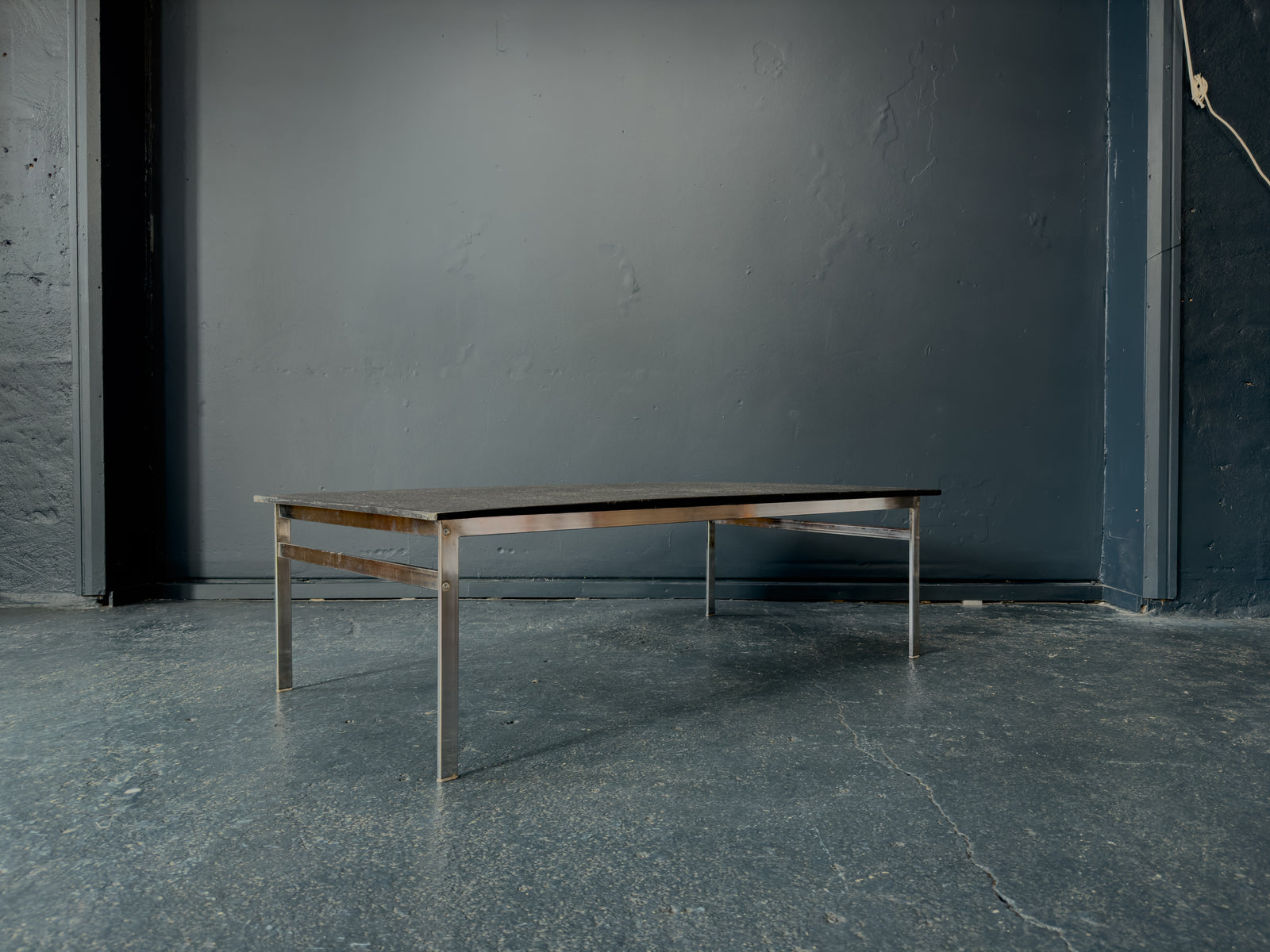 Stainless Steel Coffee Table with Granite Top
