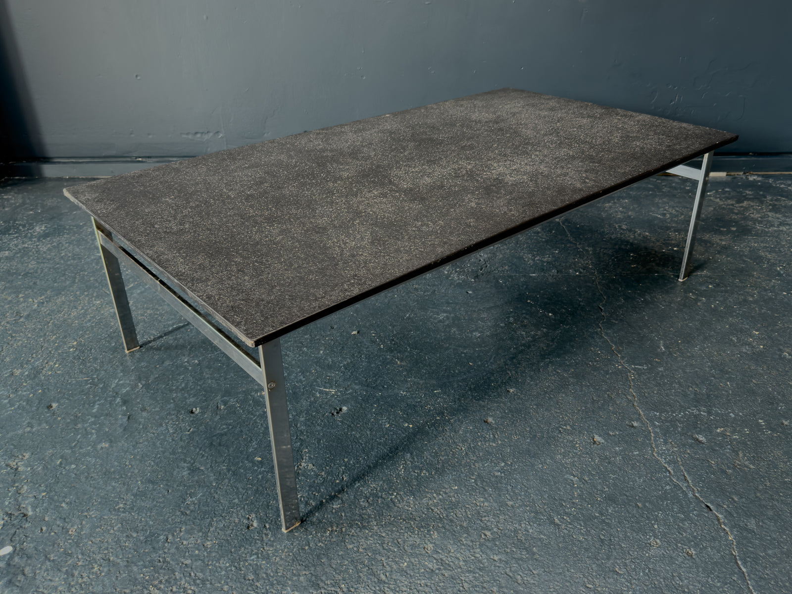 Stainless Steel Coffee Table with Granite Top