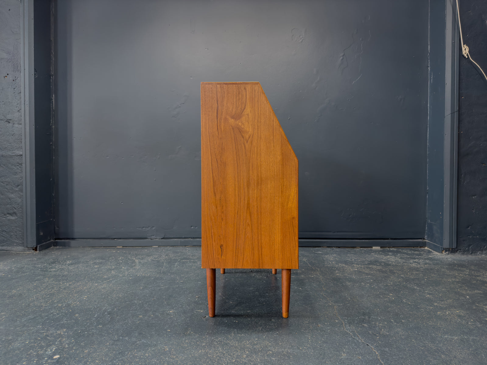 Teak Bureau with Writing Desk