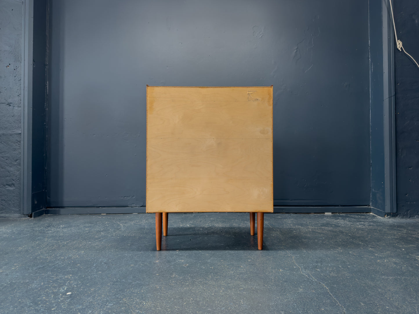 Teak Bureau with Writing Desk