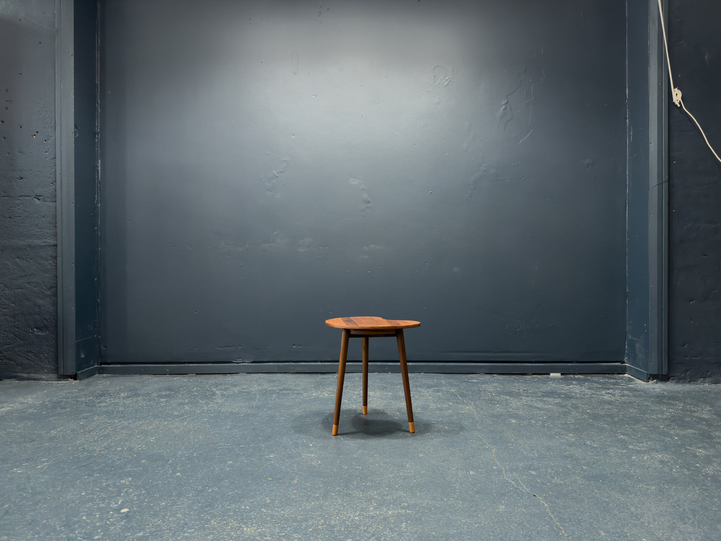 Kidney Shaped Side Table with Ashtray