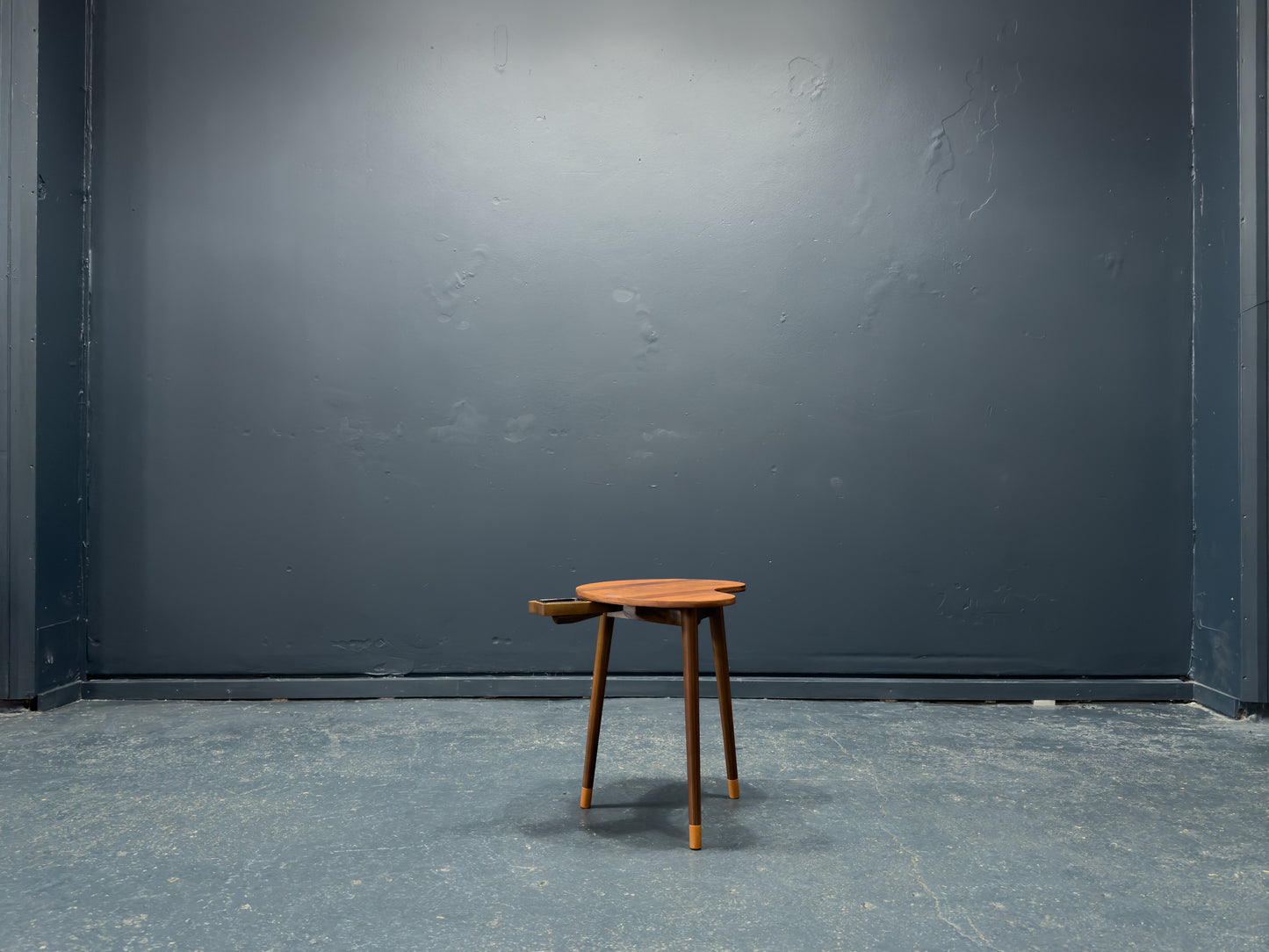 Kidney Shaped Side Table with Ashtray