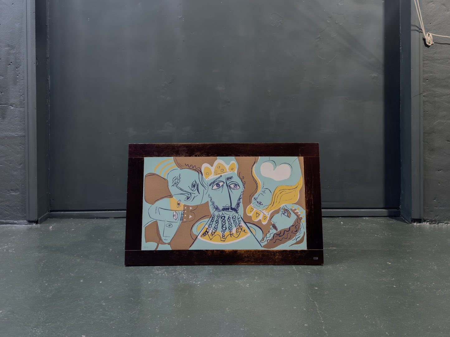 Coffee Table with Lennart Rosensohn Print