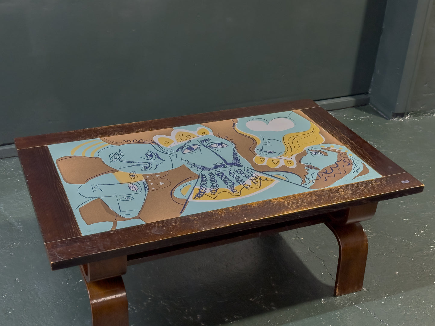 Coffee Table with Lennart Rosensohn Print