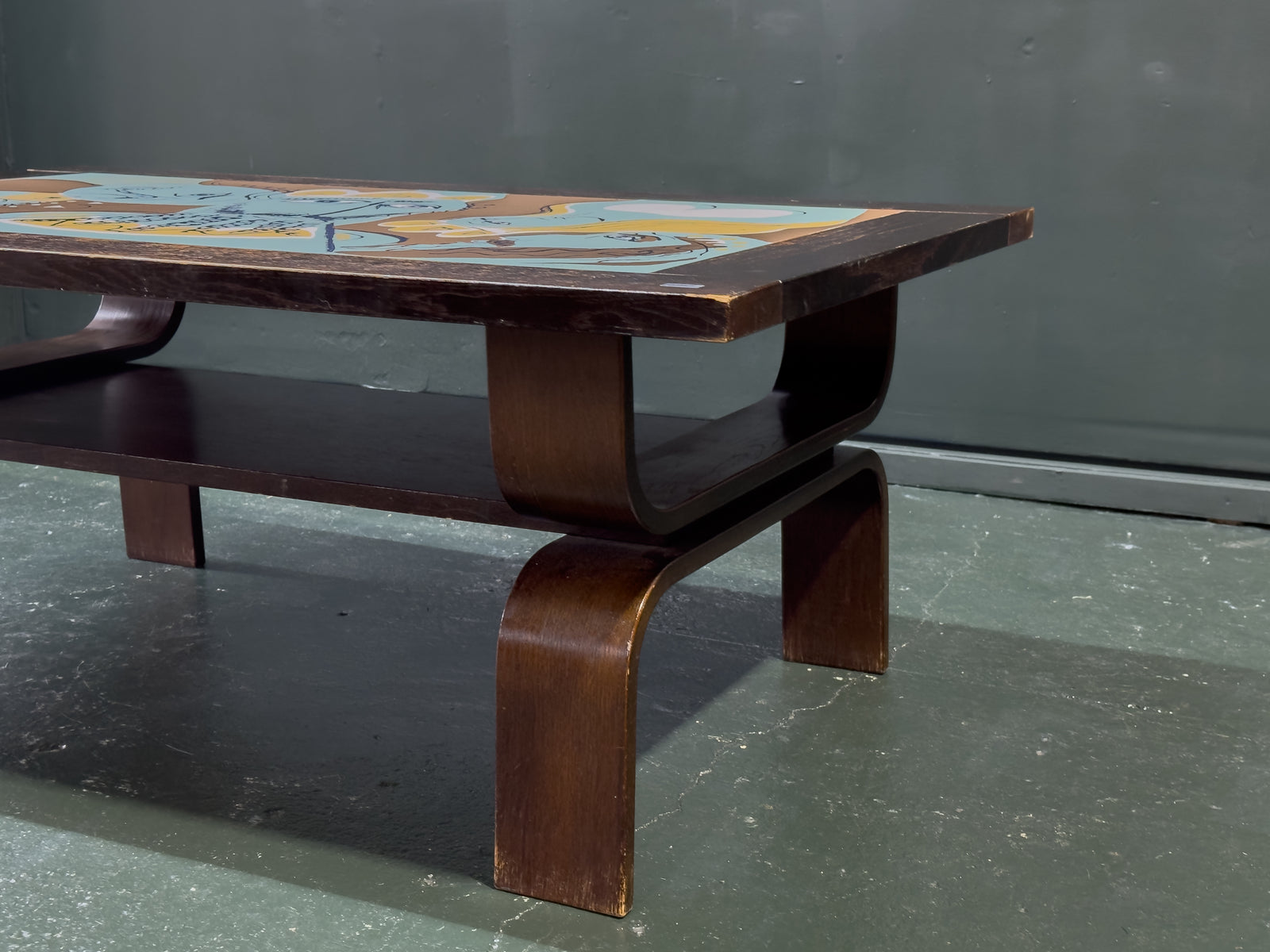 Coffee Table with Lennart Rosensohn Print