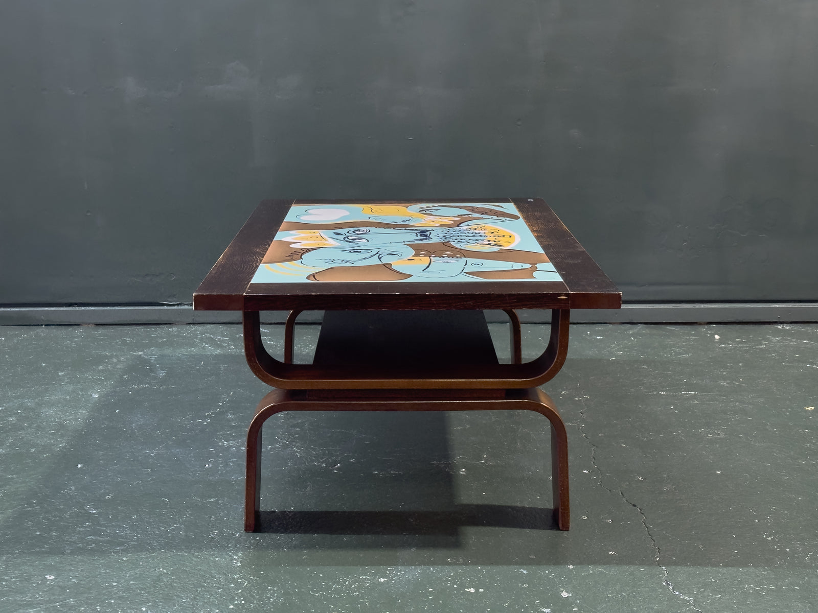 Coffee Table with Lennart Rosensohn Print