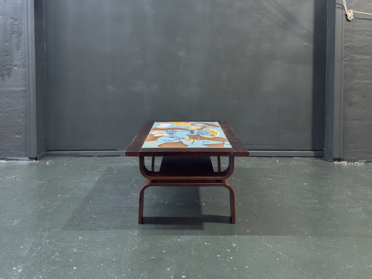 Coffee Table with Lennart Rosensohn Print