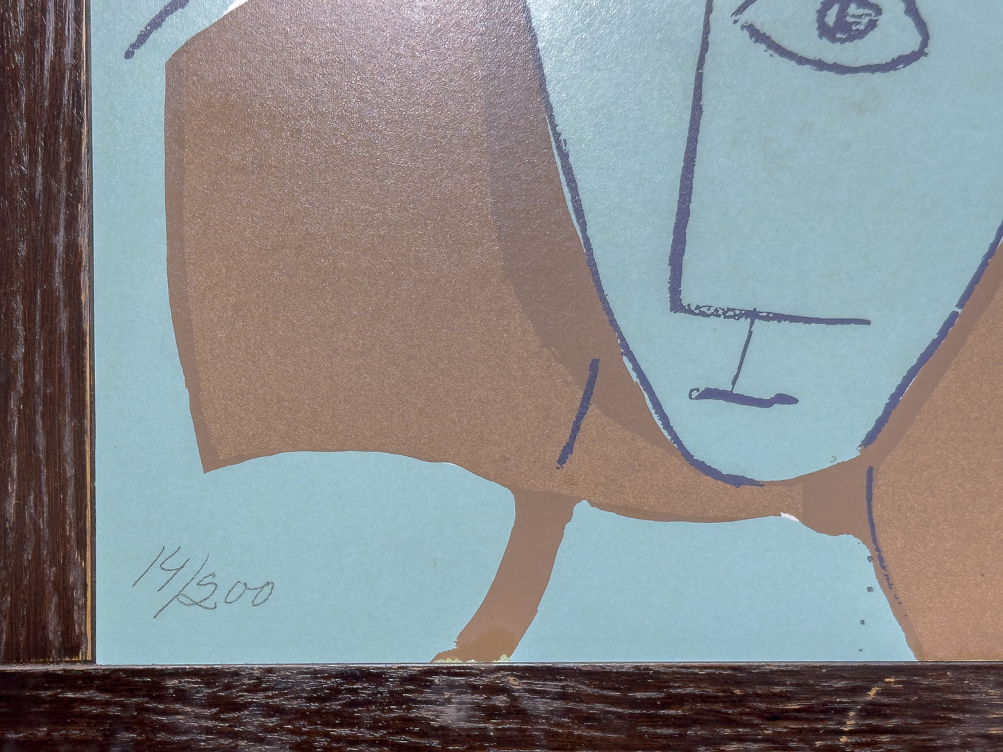 Coffee Table with Lennart Rosensohn Print