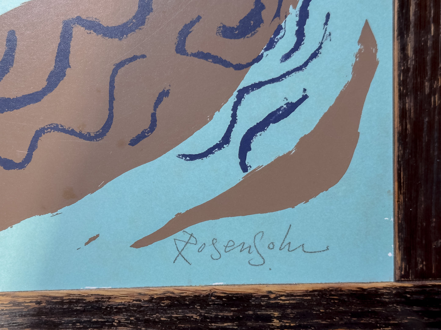 Coffee Table with Lennart Rosensohn Print