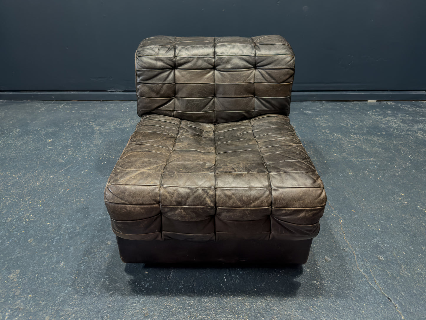 De Sede Black Leather Armchair