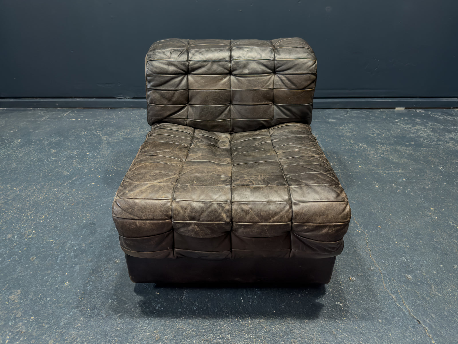 De Sede Black Leather Armchair