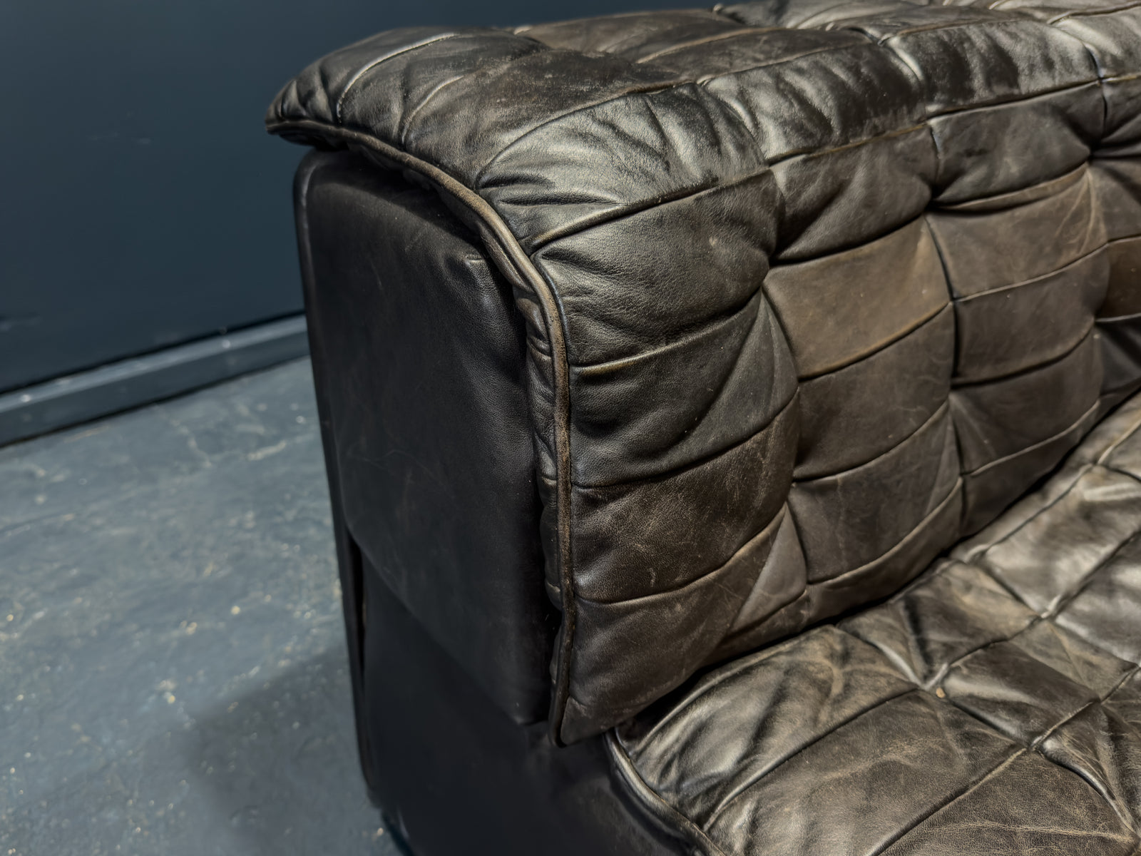 De Sede Black Leather Armchair