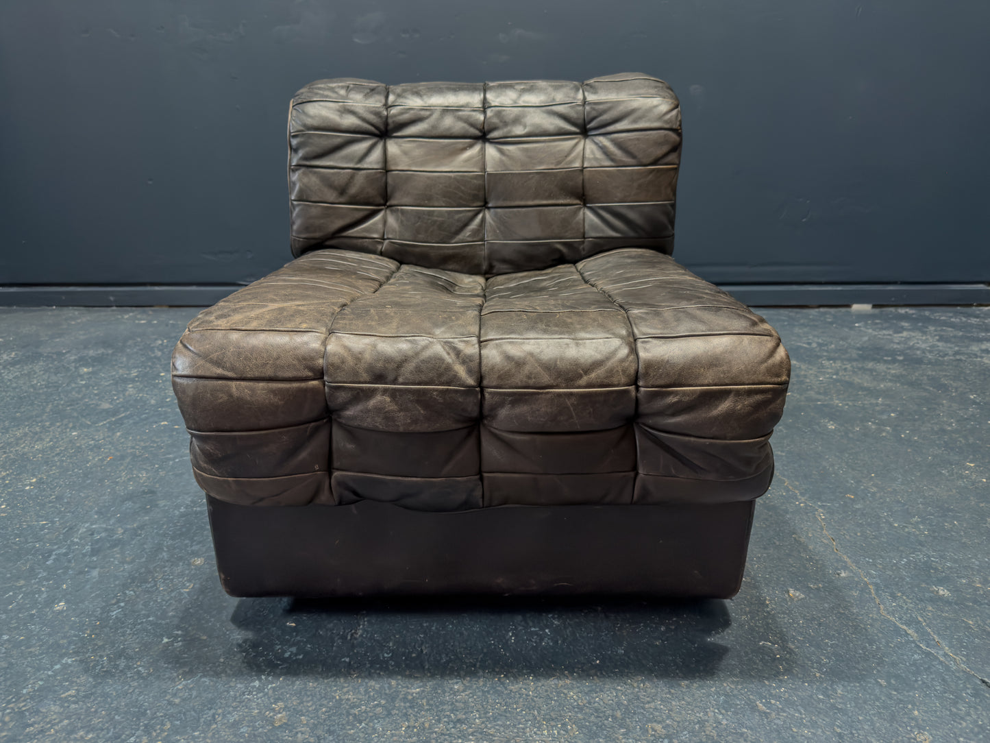 De Sede Black Leather Armchair