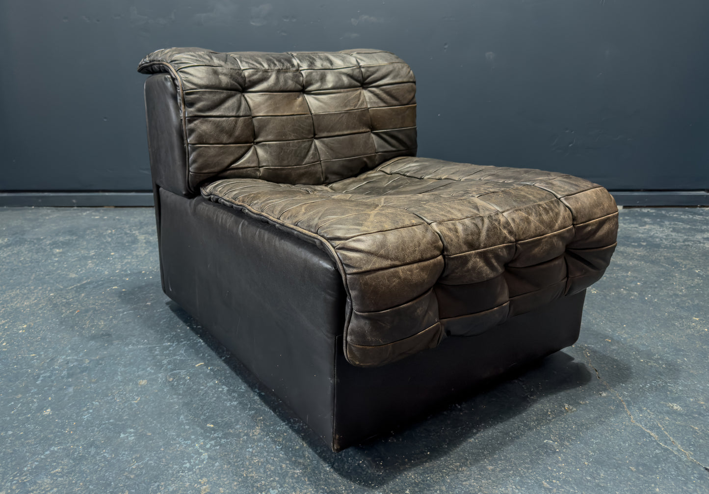 De Sede Black Leather Armchair