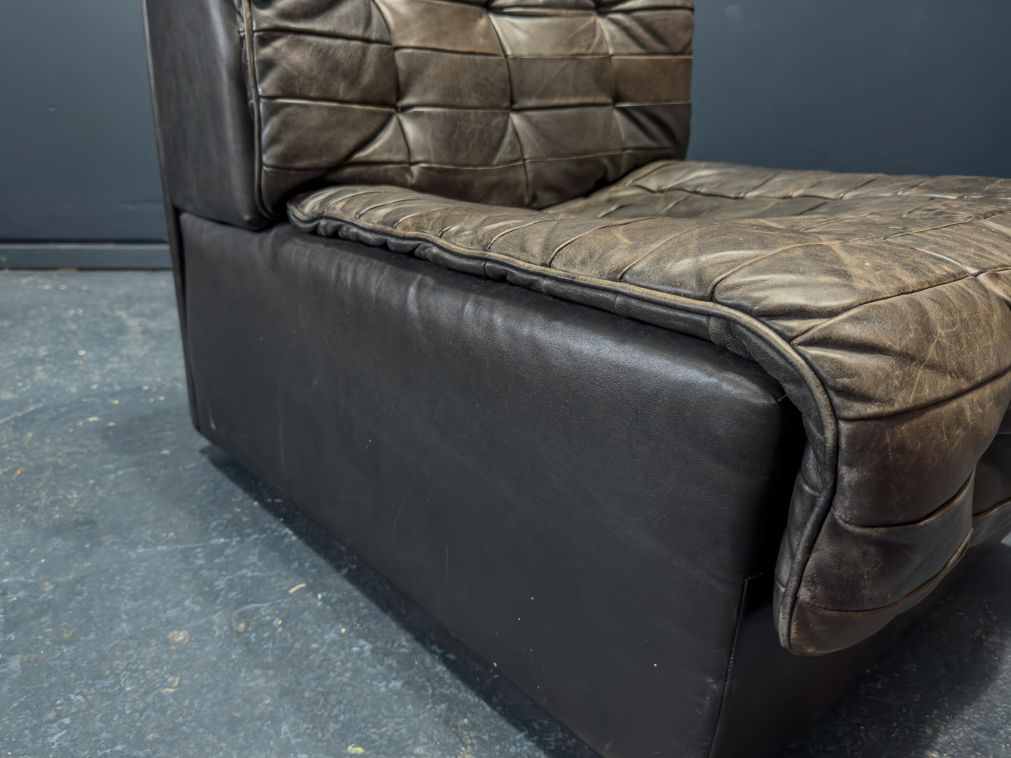 De Sede Black Leather Armchair