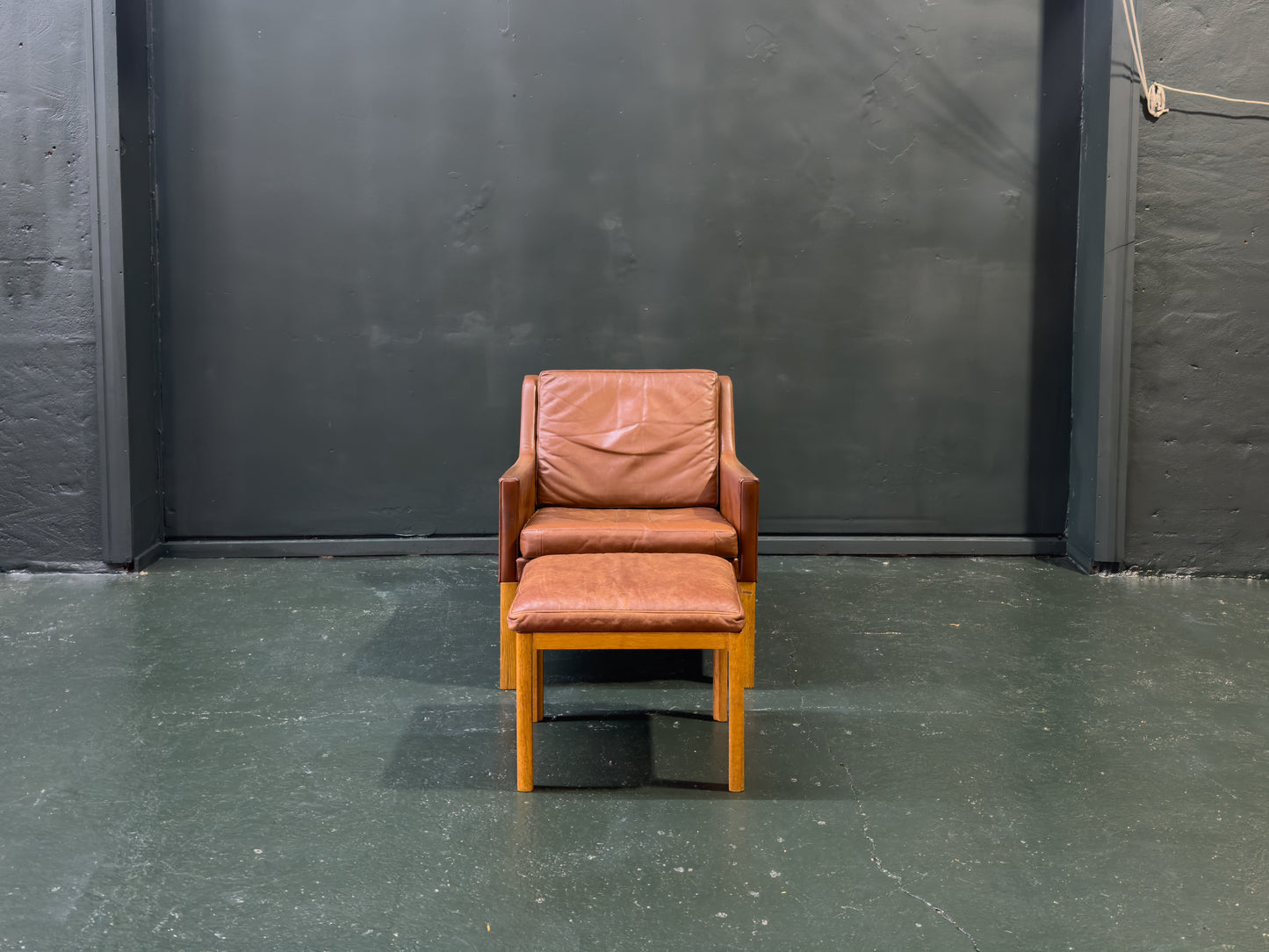 Easy Chair Model 39 and Stool by Kai Lyngfeldt Larsen & Soren Willadsen