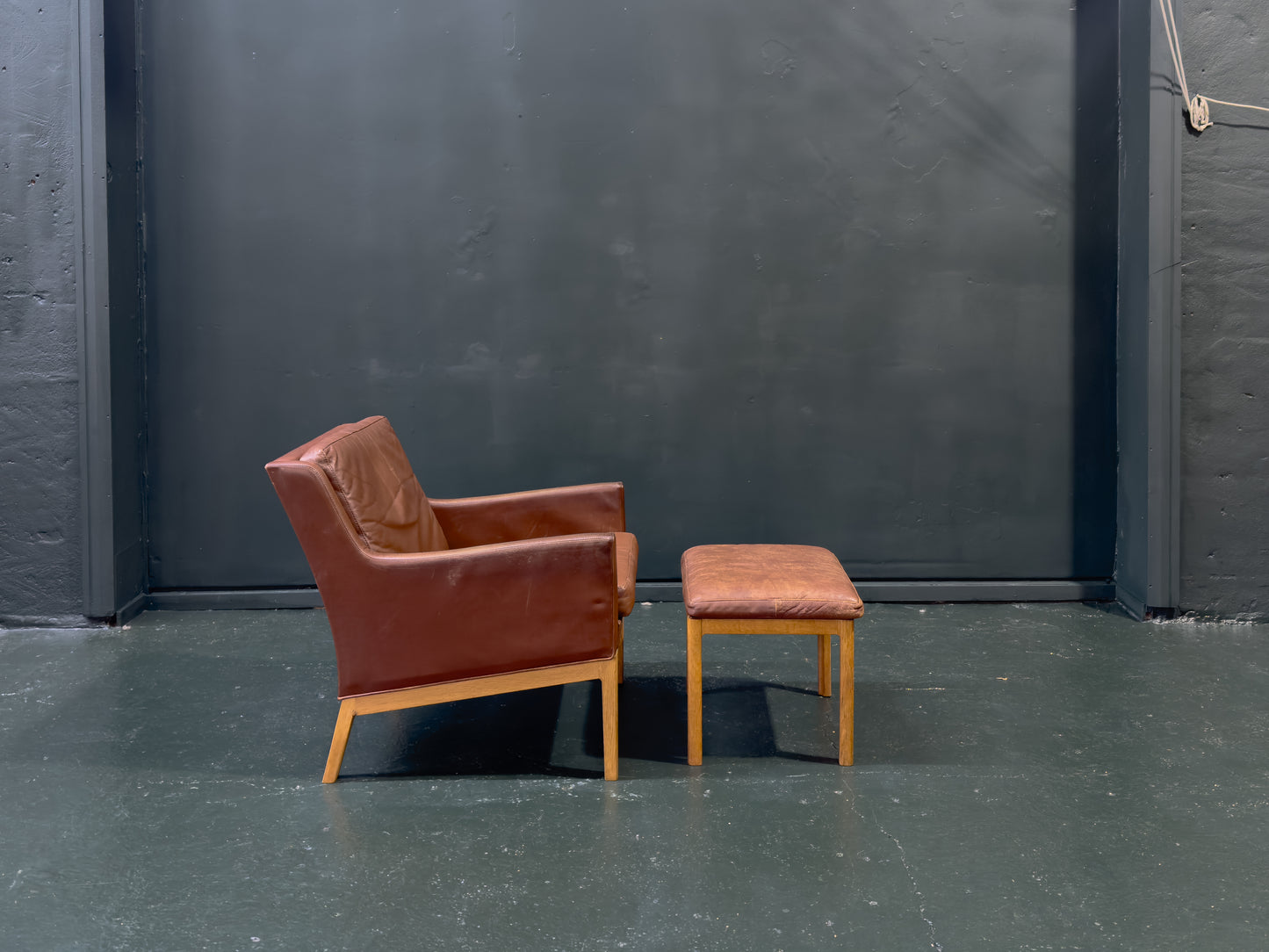 Easy Chair Model 39 and Stool by Kai Lyngfeldt Larsen & Soren Willadsen
