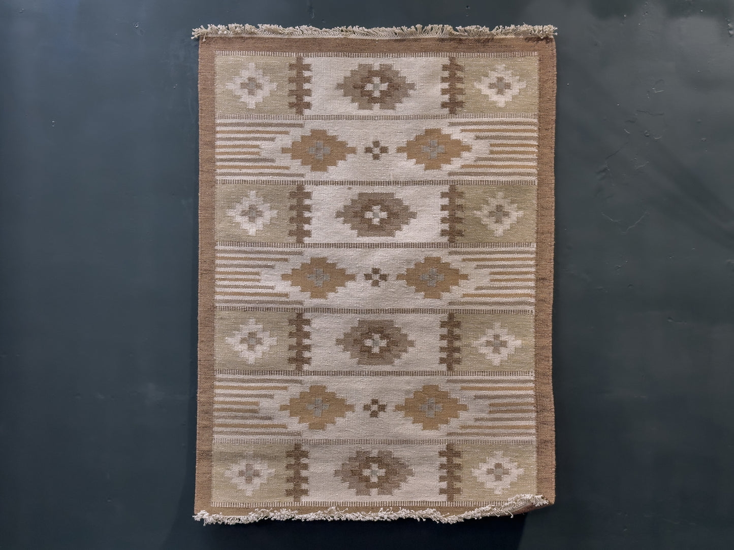 Beige Flat Weave Rug
