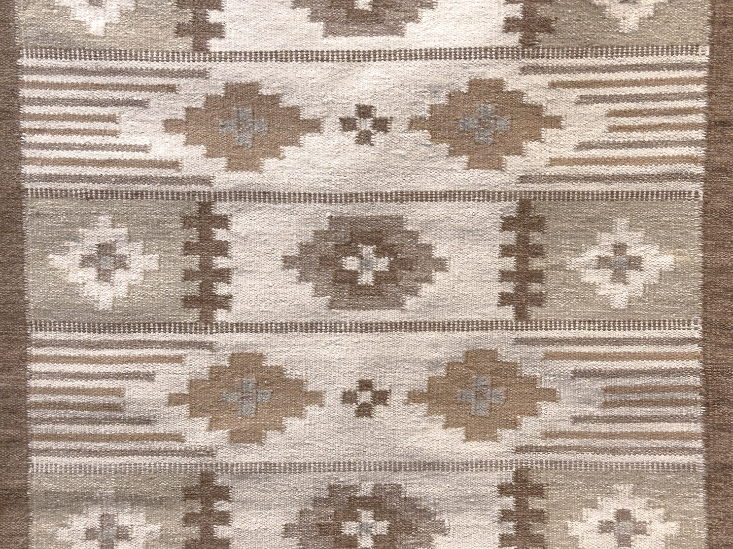 Beige Flat Weave Rug