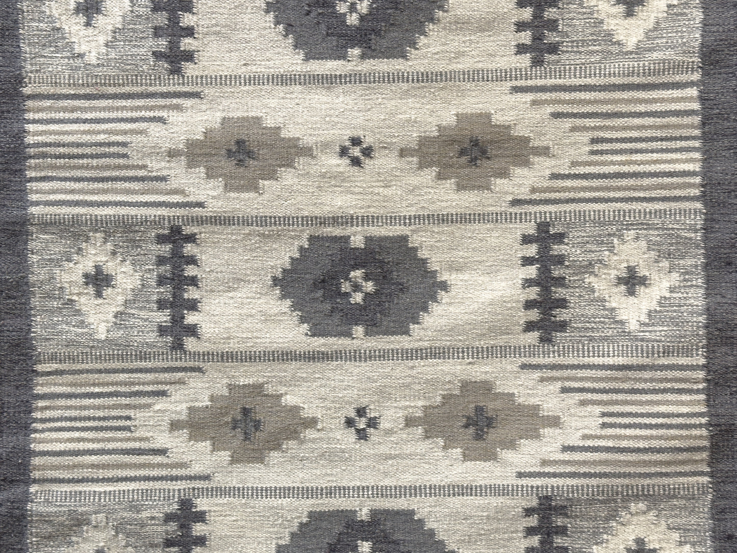 Grey Flat Weave Rug