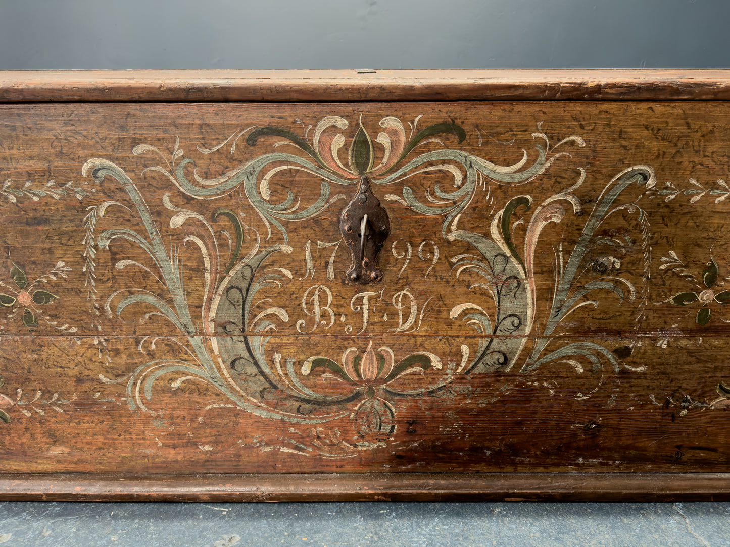 Large Danish Folk Chest