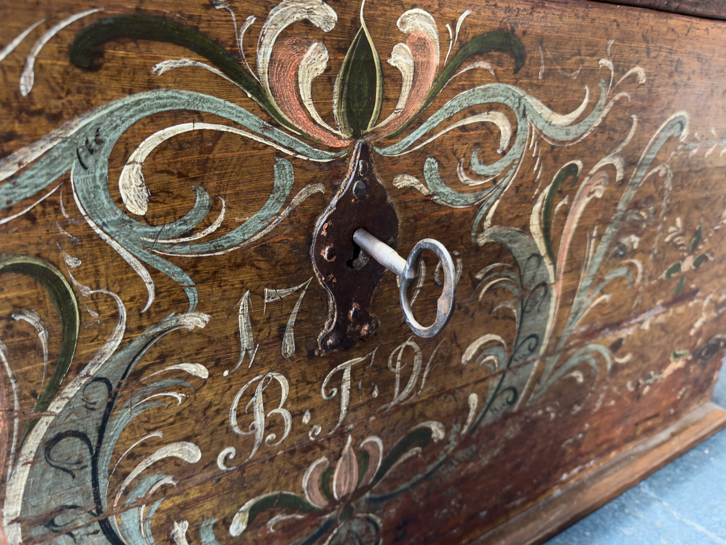 Large Danish Folk Chest