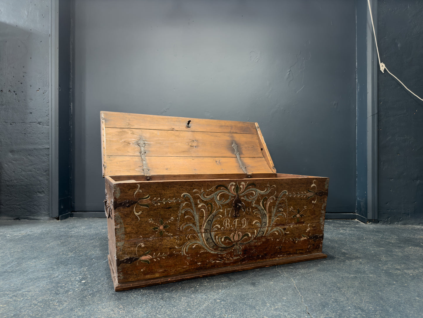 Large Danish Folk Chest