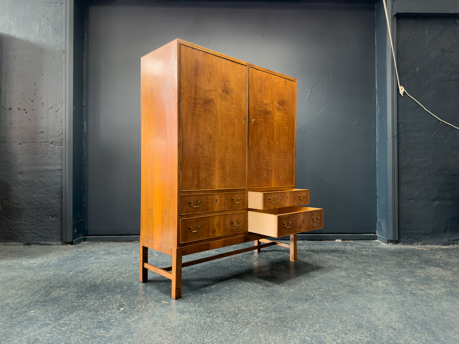 Large Cabinet with Brass Handles