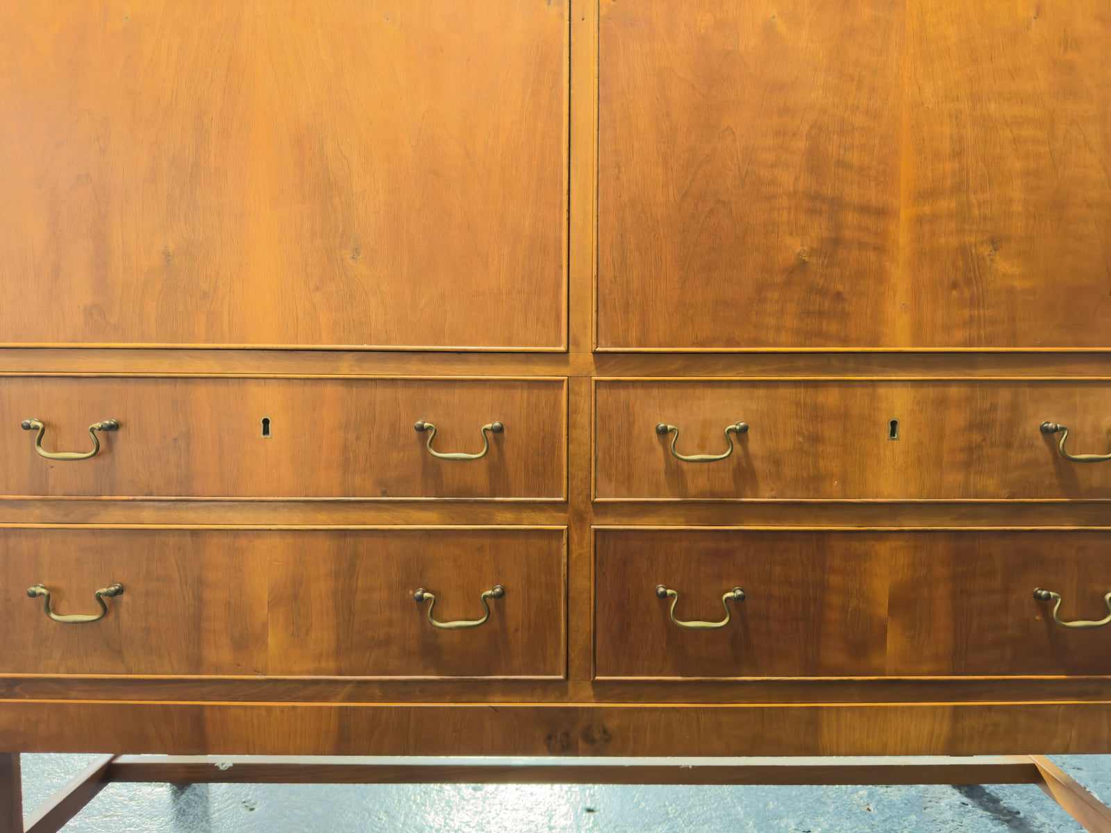 Large Cabinet with Brass Handles