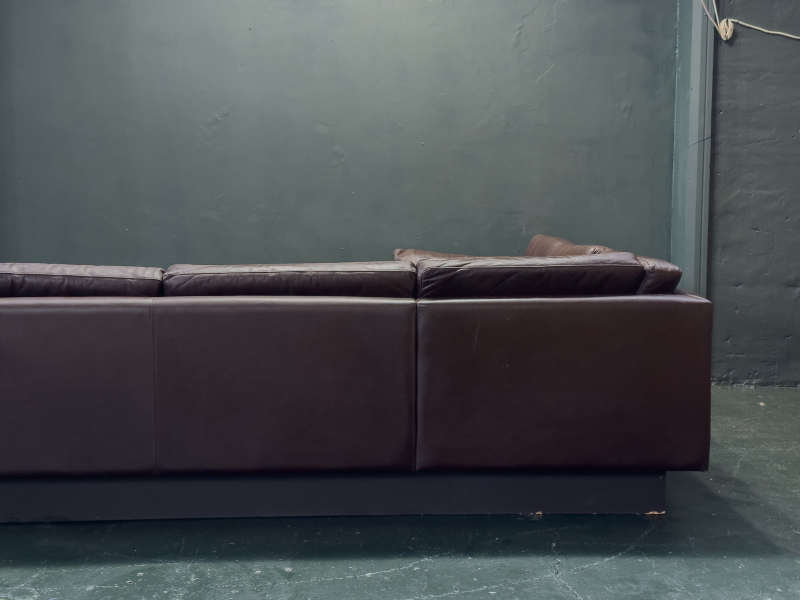 Brown Leather Corner Sofa by Thams Denmark