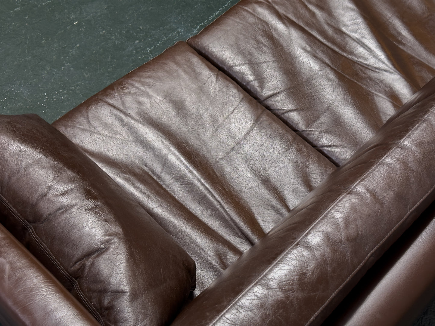 Brown Leather Corner Sofa by Thams Denmark