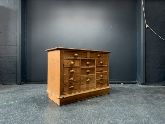 Large Pine Chest Of Drawers