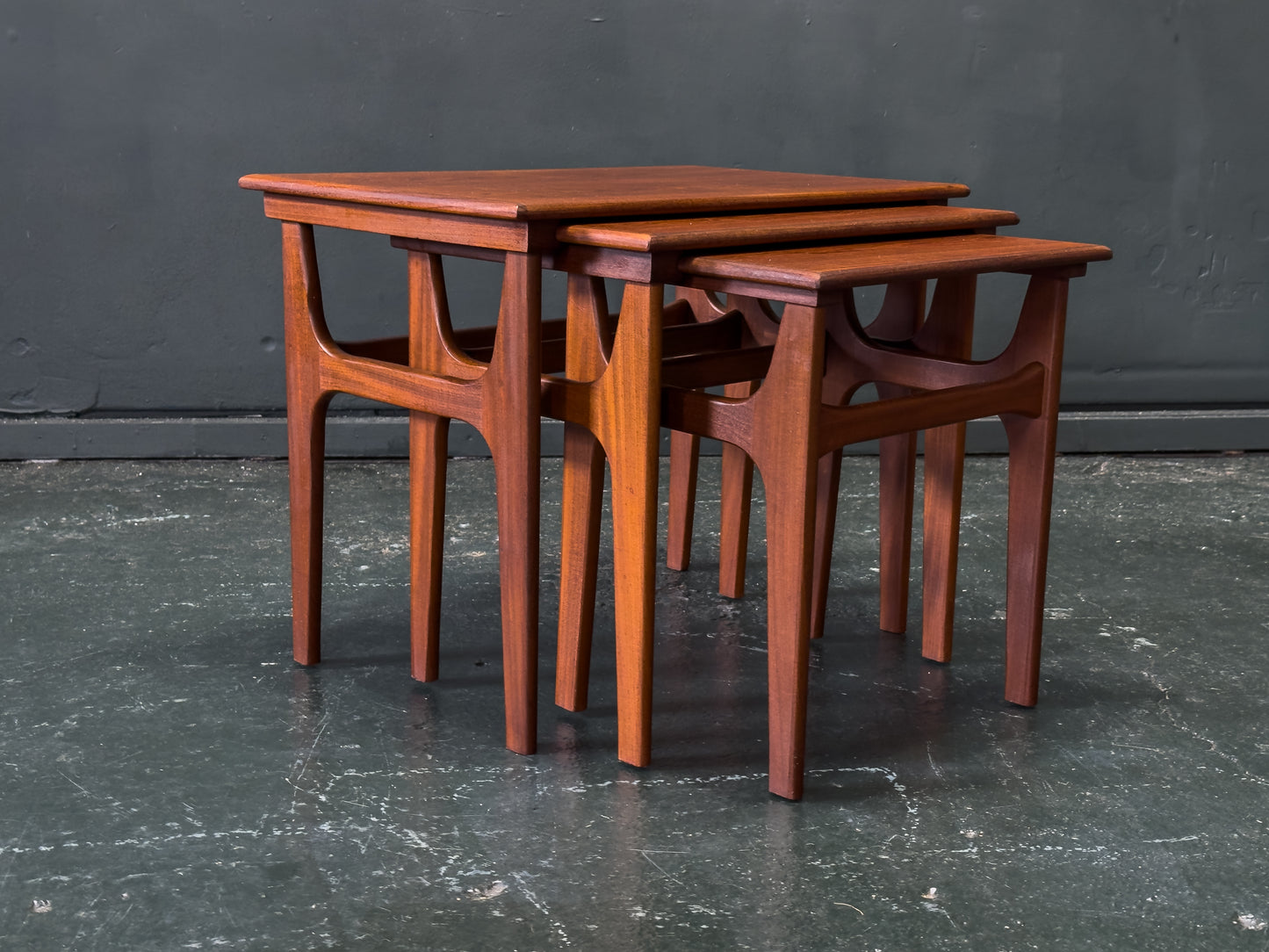 Poul Hundevad Teak Nesting Tables