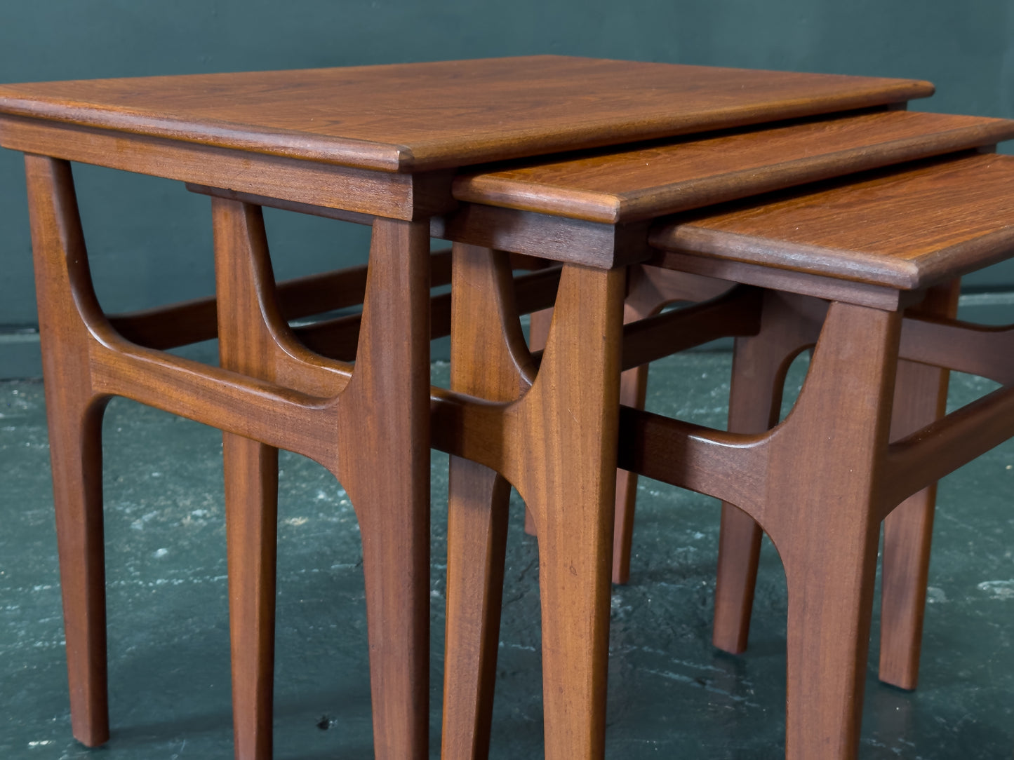 Poul Hundevad Teak Nesting Tables