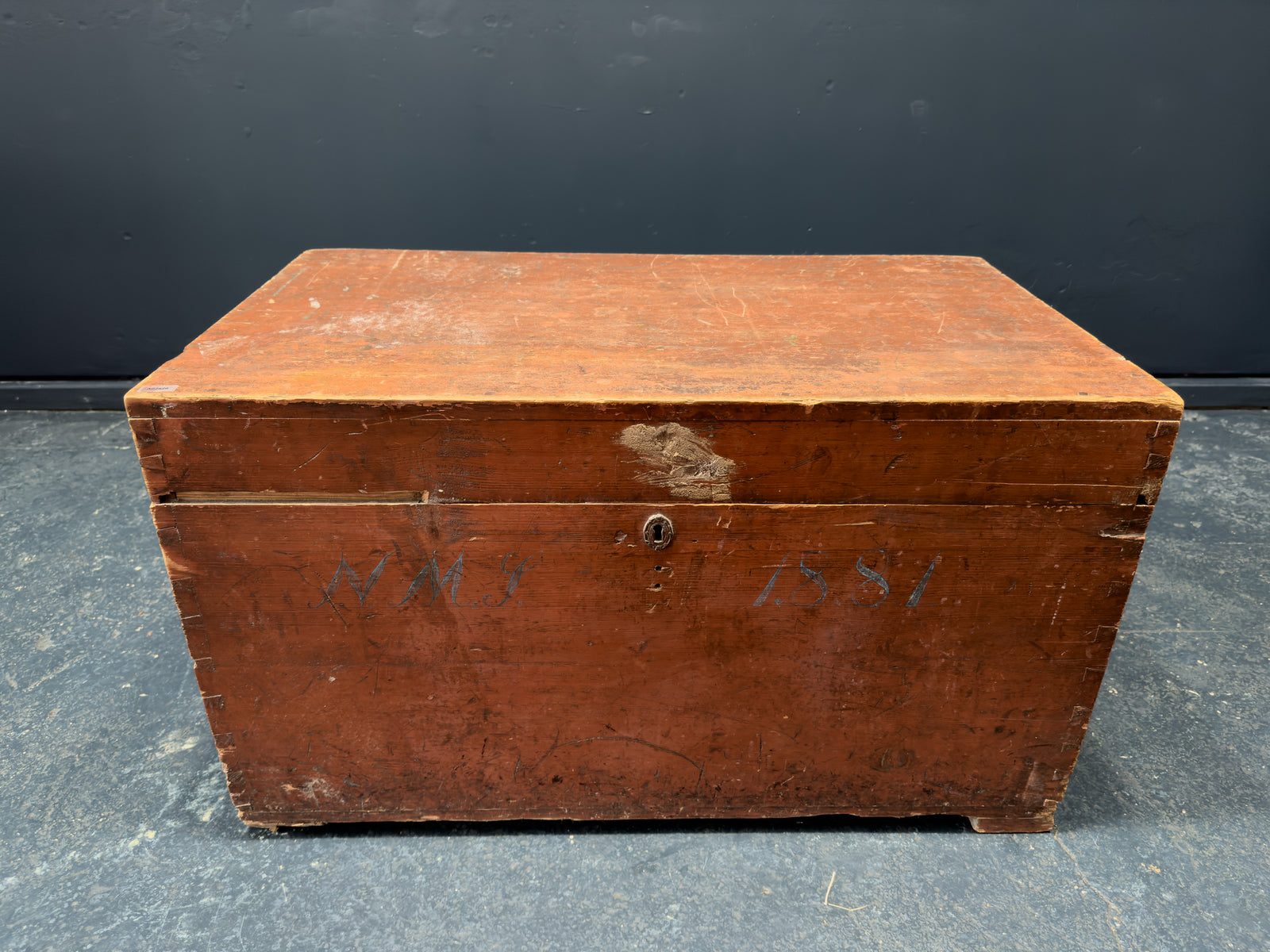 Danish Folk Pine Chest