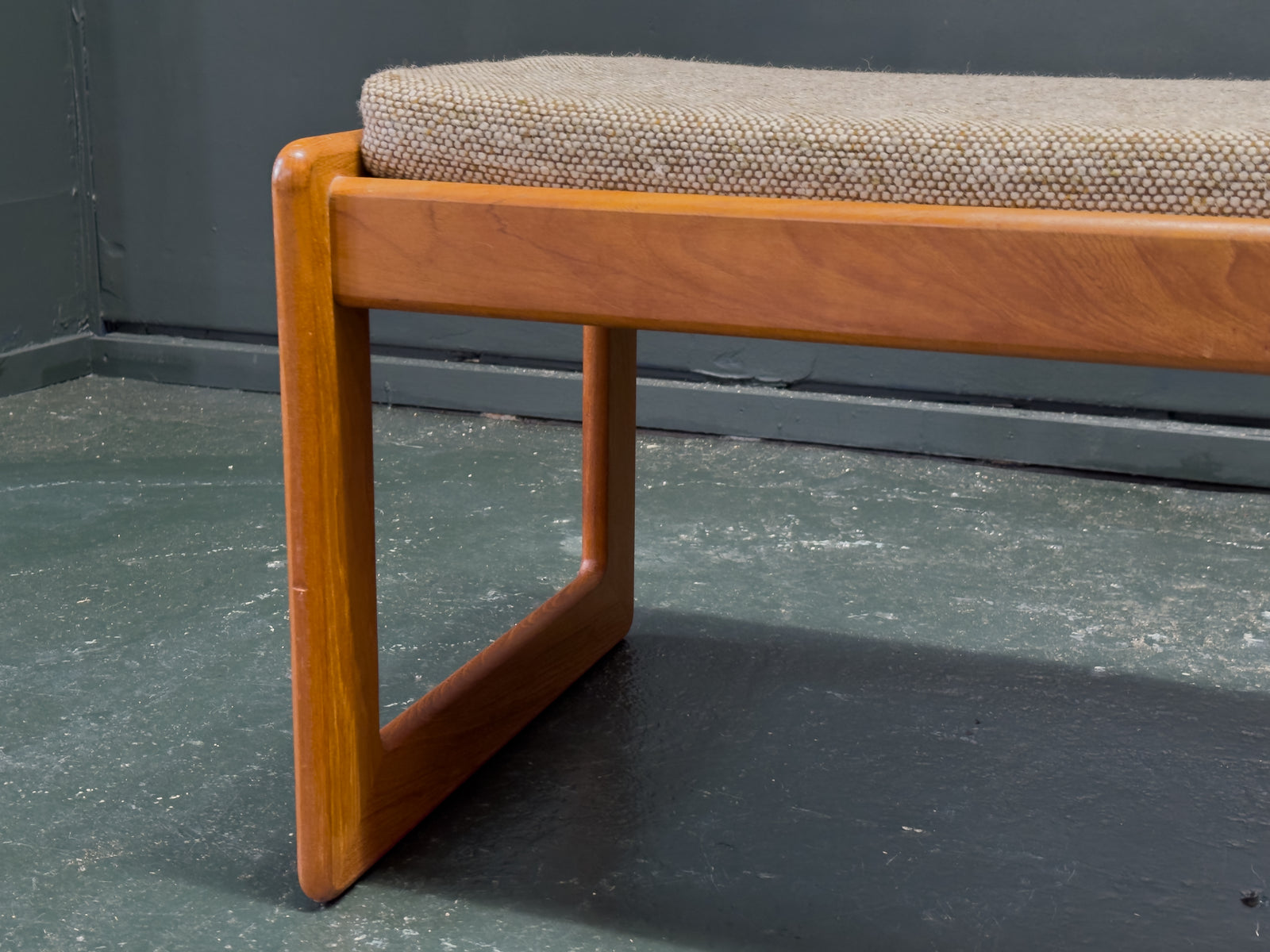 Teak Footstool by Komfort