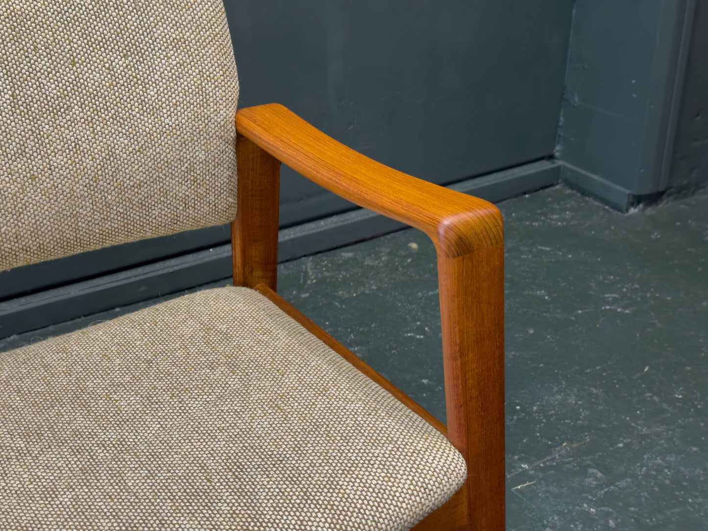 Upholstered Teak Chair by Komfort