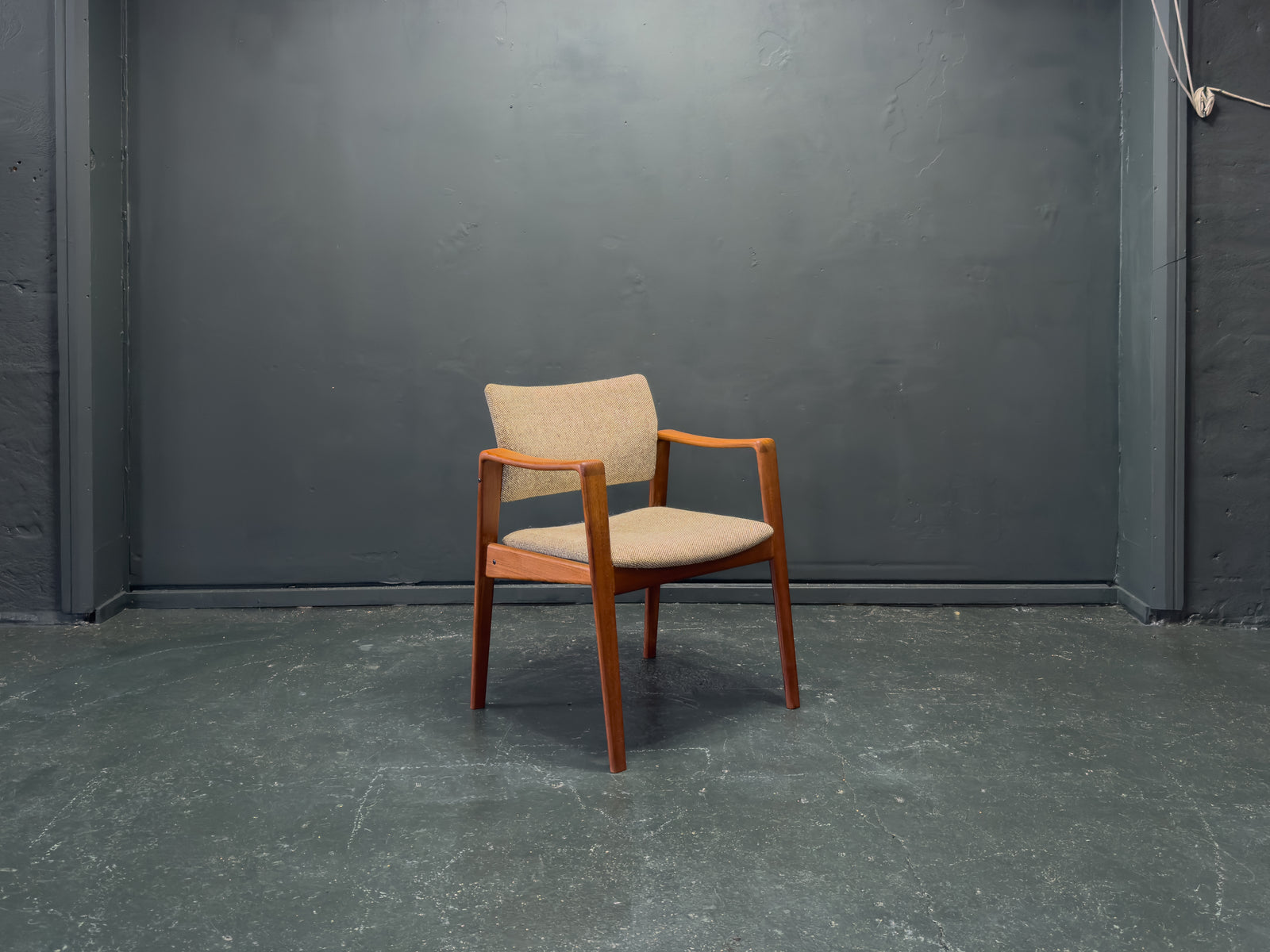 Upholstered Teak Chair by Komfort