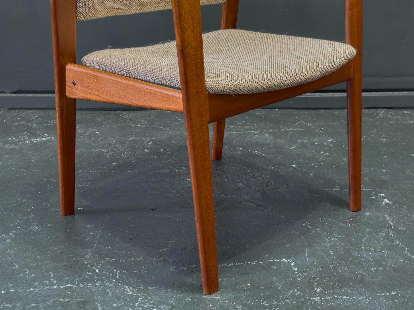 Upholstered Teak Chair by Komfort
