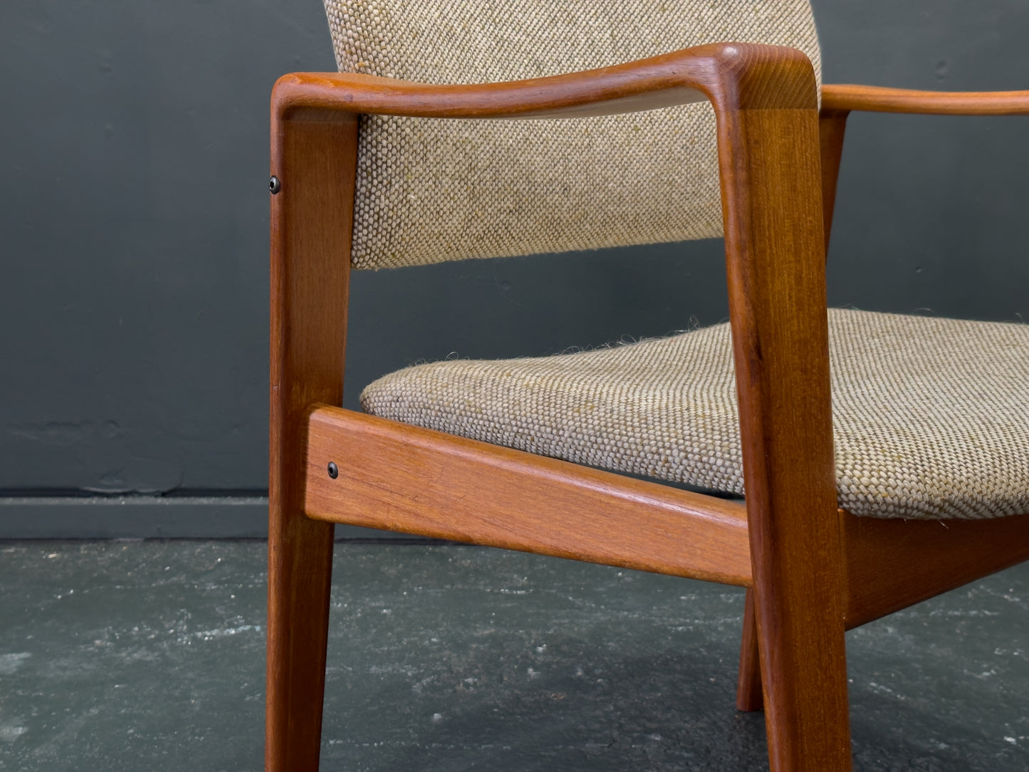 Upholstered Teak Chair by Komfort