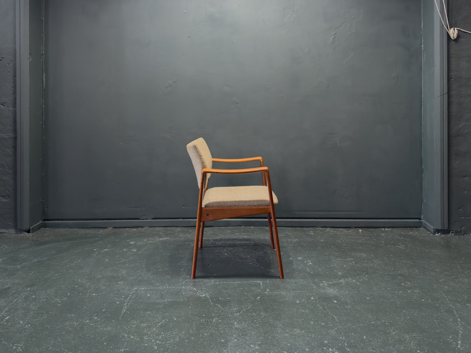 Upholstered Teak Chair by Komfort