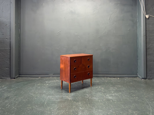 Teak Chest of Drawers with Circular Handles