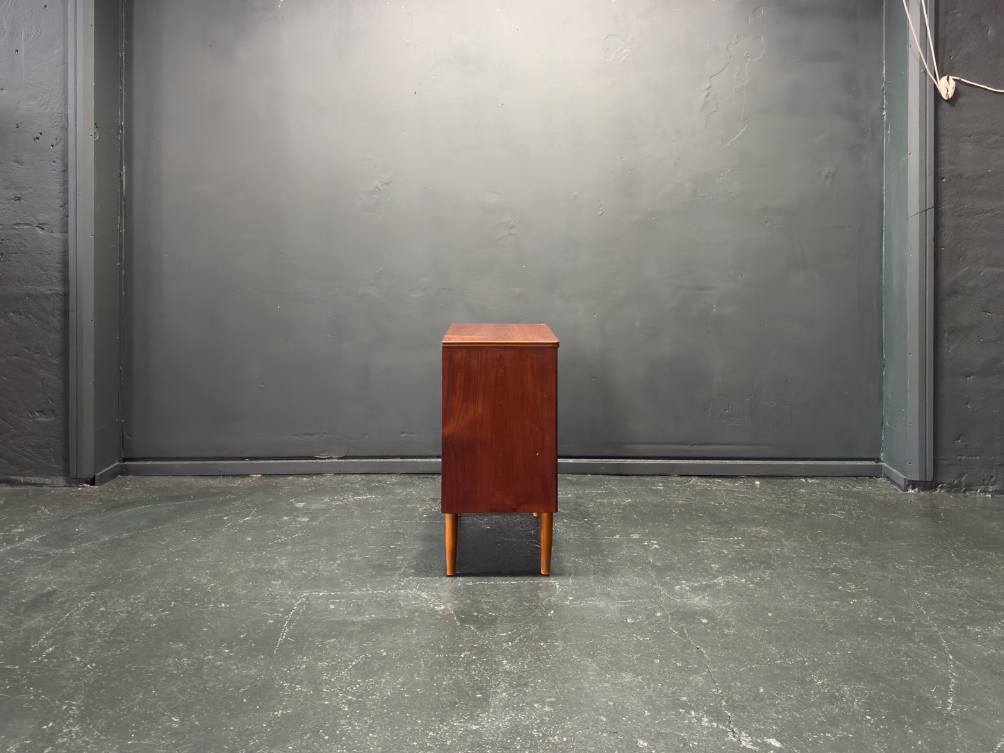 Teak Chest of Drawers with Circular Handles
