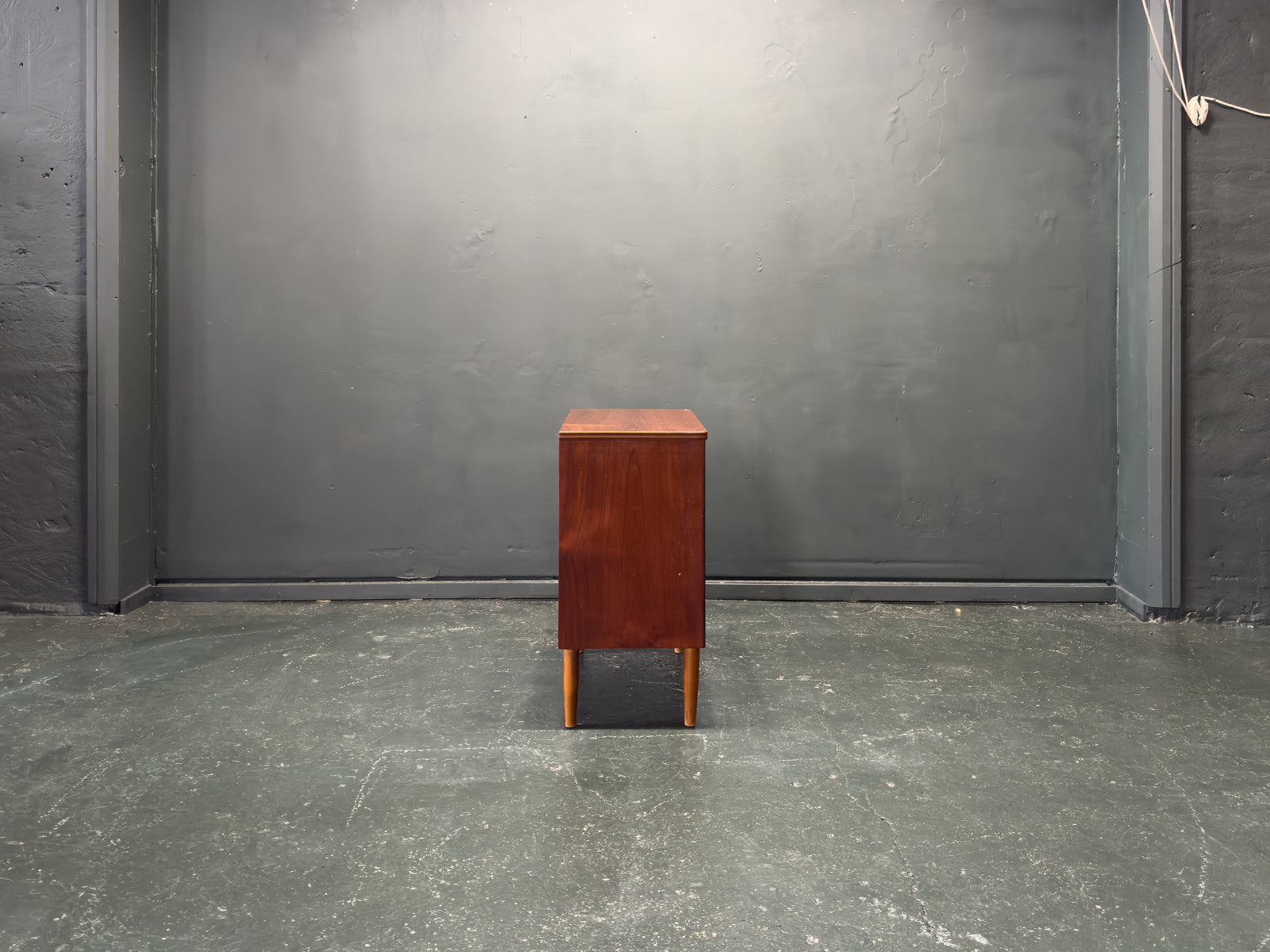 Teak Chest of Drawers with Circular Handles