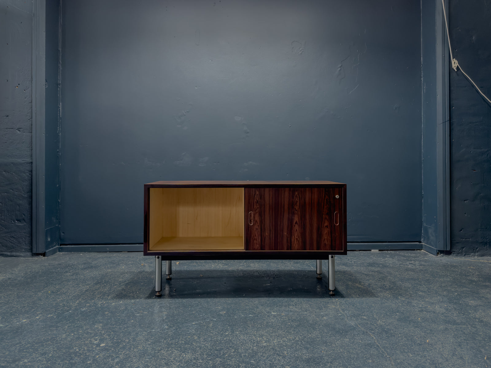 Rosewood Sideboard with Metal Legs