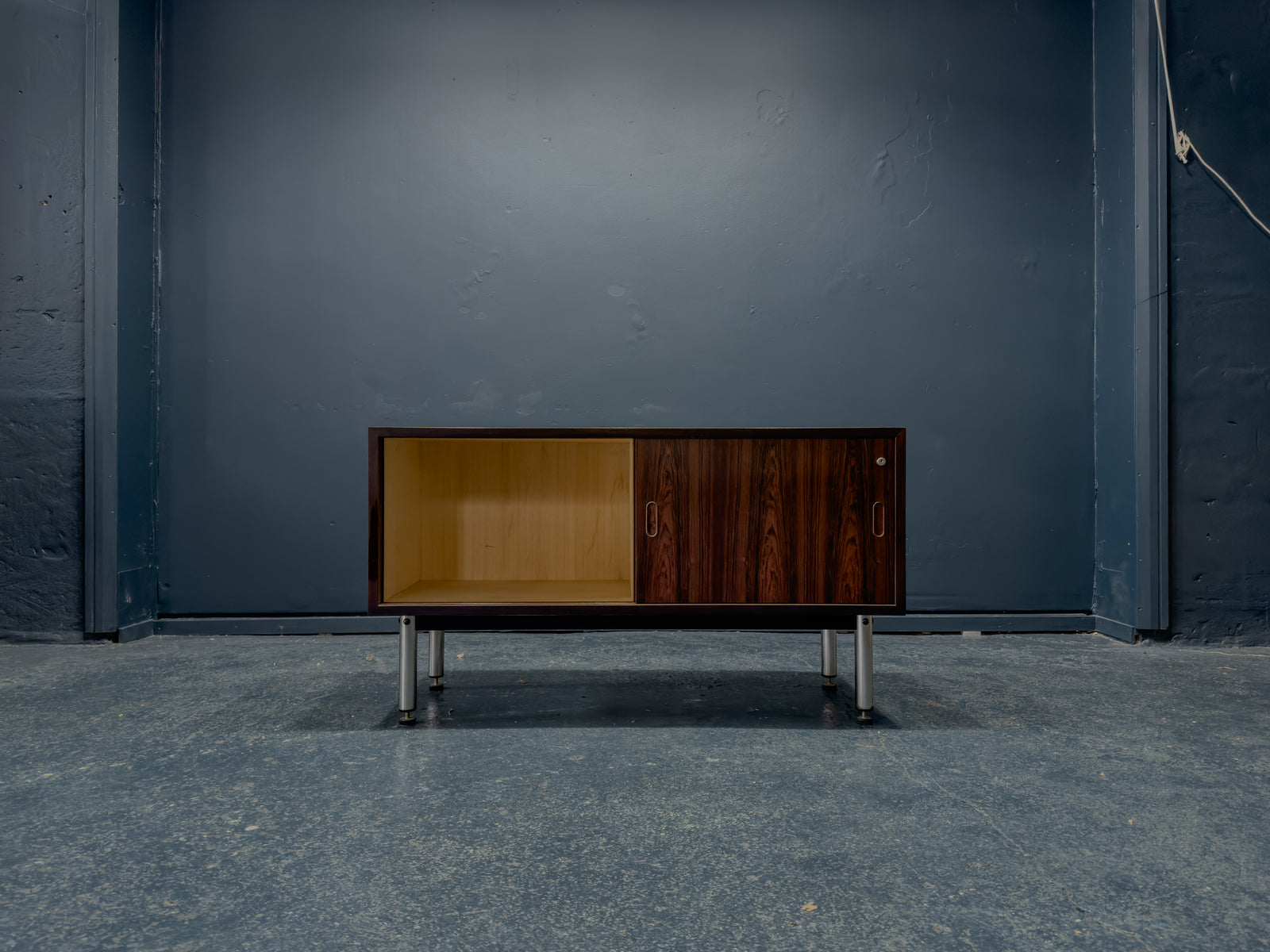 Rosewood Sideboard with Metal Legs